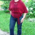 Vest-cloak - Machine knitting - knitwork