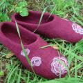 BURGUNDY - Shoes & slippers - felting