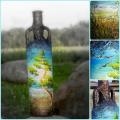 That summer is still escaping ... - Decorated bottles - making