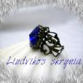 Sapphire blue - Rings - beadwork
