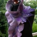 Scarf " oil " - Scarves & shawls - felting