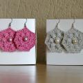 " Pearl " - Earrings - needlework