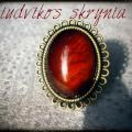 Carnelian ring - Rings - beadwork