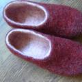 dark red - Shoes & slippers - felting
