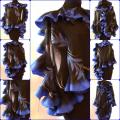Black and blue felt of the country - Wraps & cloaks - felting