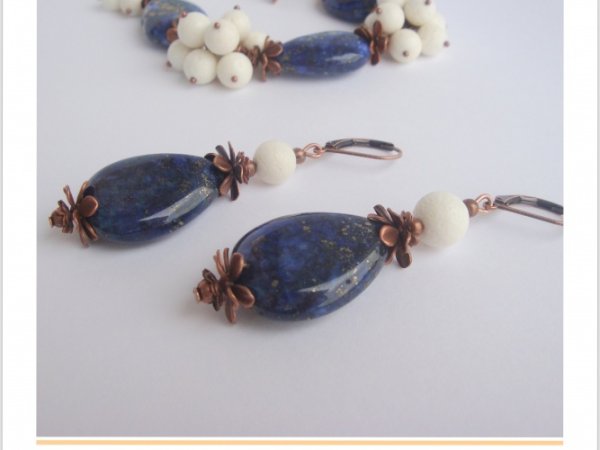 Coral and lapis lazuli set - Kits