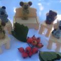 Bears - Brooches - felting