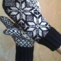 gloves snowflakes - Gloves & mittens - knitwork