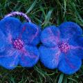 Forest valley - Hair accessories - felting