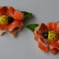 Beetle - Hair accessories - felting