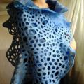 Blue rustle - Wraps & cloaks - felting