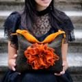 Orange Elegance - Handbags & wallets - felting