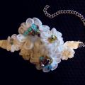 Bracelet with the wind you kanzashi - Accessory - making