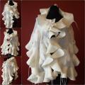 Coated with white party - Wraps & cloaks - felting