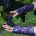 Riesines " Grapes " -1 - Wristlets - felting