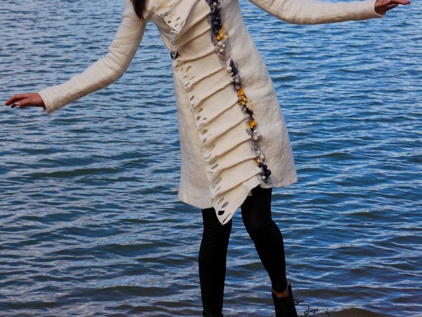 Coat " White elegance " 2
