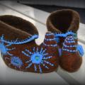 Slippers for little Muck - Shoes & slippers - felting