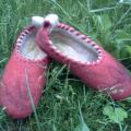 Red heat - Shoes & slippers - felting
