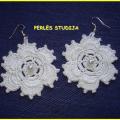 Crocheted earrings - Earrings - needlework