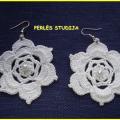 Crocheted earrings - Earrings - needlework