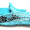 felted merino wool gloves - Gloves & mittens - felting