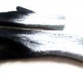 felted wool gloves black and white. - Gloves & mittens - felting