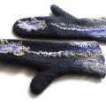 felted merino wool gloves - Gloves & mittens - felting