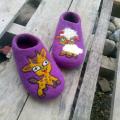 Funny animals - Shoes & slippers - felting