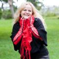 Veto riesines long red. - Wristlets - felting