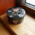 Box " Flowers black " - Decoupage - making