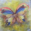Autumn Butterfly - Serigraphy - drawing