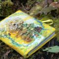 Autumn scented notebook - For interior - felting