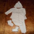 Knitted suit christenings - Baptism clothes - knitwork