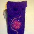 Phone Pouch girl - Accessories - felting