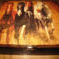 Box Year of the Horse - Decoupage - making