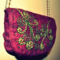 Fuchsia. - Handbags & wallets - felting