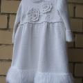 Christening dress (winter) - Baptism clothes - knitwork