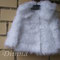 Christenings fur coat - Baptism clothes - knitwork
