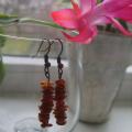 Amber earrings - Earrings - beadwork