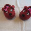 smilies - Shoes & slippers - felting