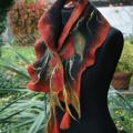 Scarf " Fall colors " - Scarves & shawls - felting