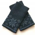 Night star Merino wool - Wristlets - knitwork