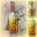 Sunny - Decorated bottles - making