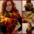 Country " Fall & quot breaths; - Wraps & cloaks - felting