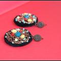 Wheel of Time - Earrings - felting