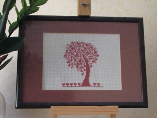 heart-tree - Needlework