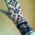 patterned long gloves - Gloves & mittens - knitwork