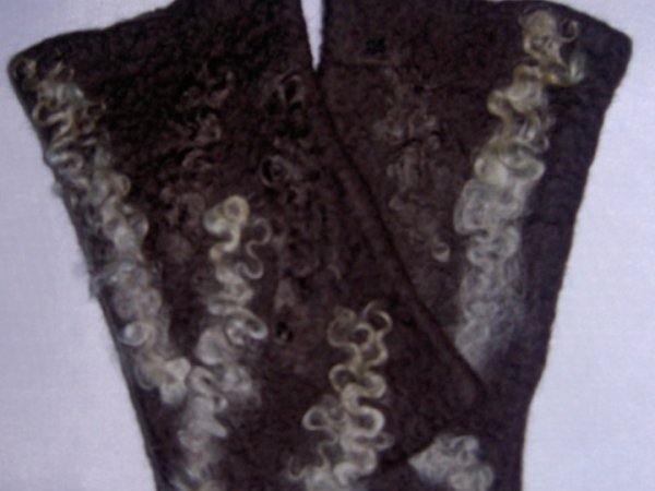 brown with garbanelem - Gloves & mittens