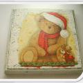 Picture " Bear " - Decoupage - making