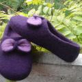 violet - Shoes & slippers - felting